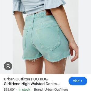 BDG high waisted girlfriend jean shorts